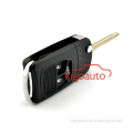 Replacement key case 3 button with panic flip key shell for dodge